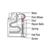 Zippo Genuine Wick, 100 mm, 4 inch, (Pack of 1), Suitable for All Fuel Lighters