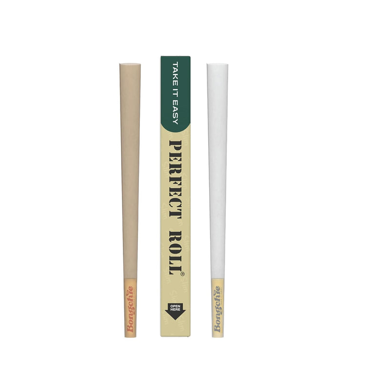 Bongchie Perfect Roll Slim — 1 Natural + 1 White (2 Cones × 3 Packs)
