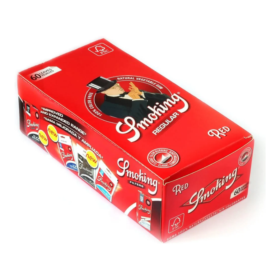 Smoking® Red Regular Rolling Paper 70mm