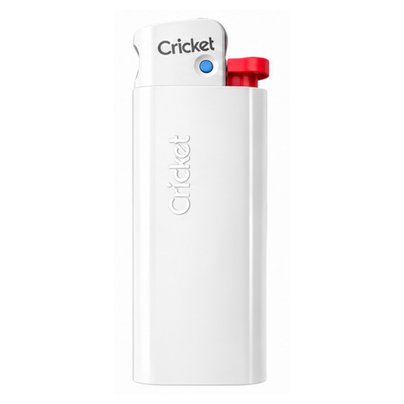 Cricket ED1 Mini Navy Series Flint Lighter — White